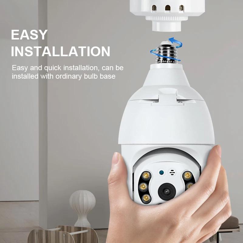 TUYA 3MP Wifi Surveillance Bulb Security IP CCTV Video Home Security Camera